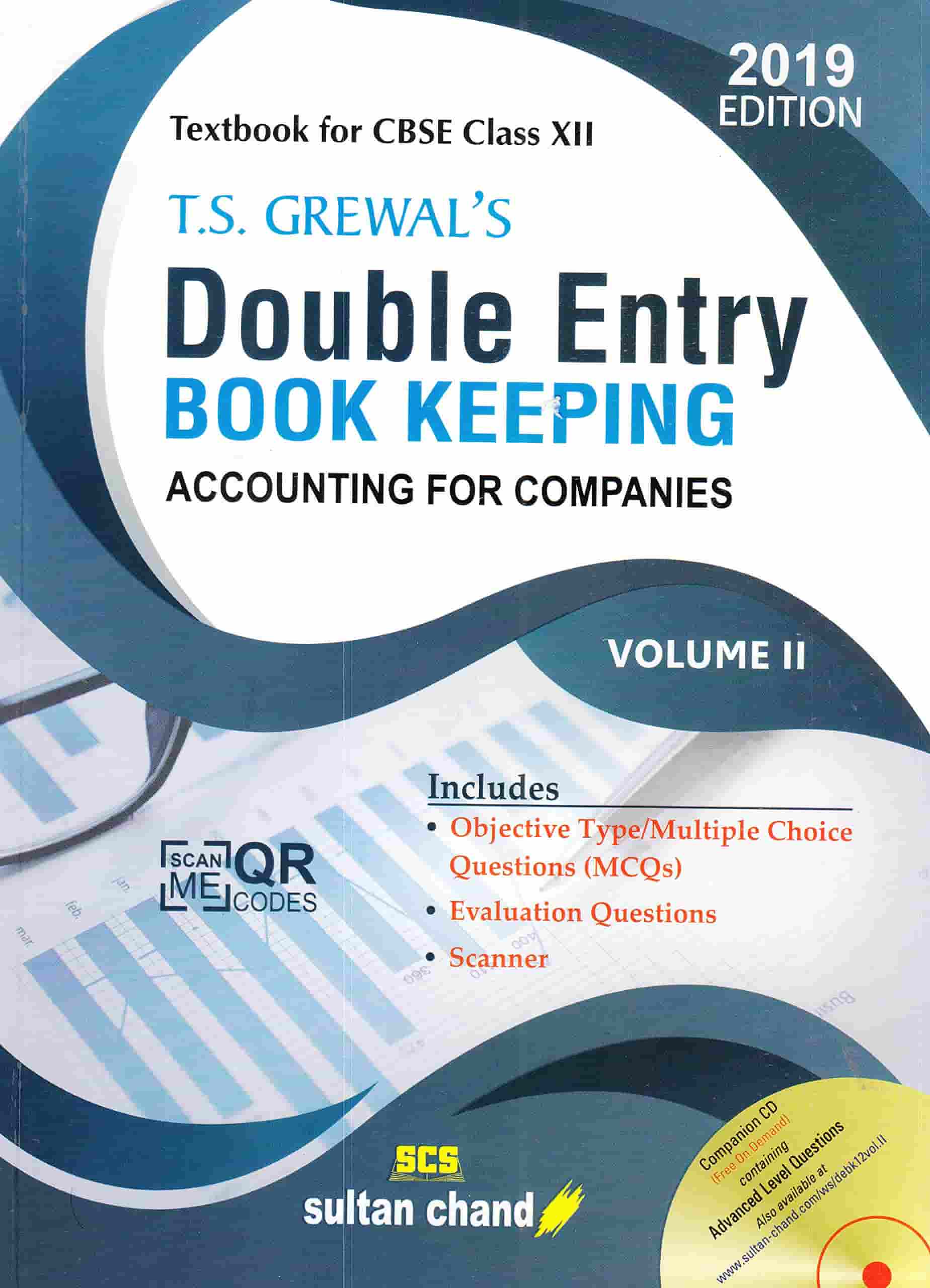 Sultan Chand Accounts Double Entry Book Keeping Volume II Companies Account Ts Grewal Class XII